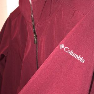 Columbia Rain Jacket (Maroon)